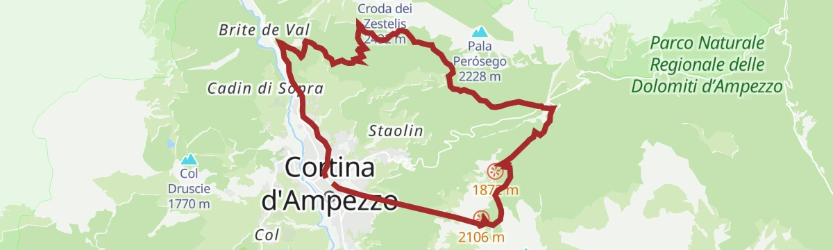 Route map: Mietres freeride